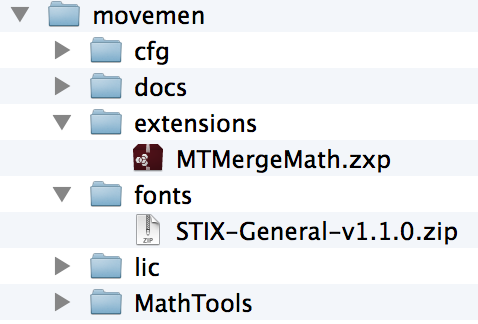 MathTools folder structure